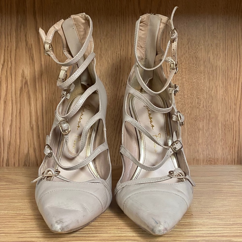 GLAMOURPUSS strap heels